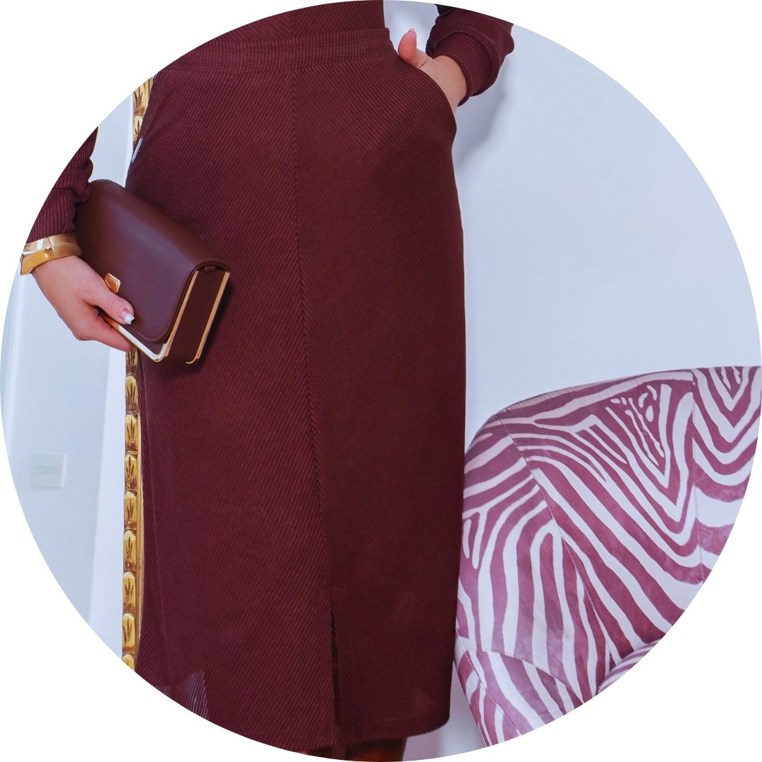 conjunto bolso fenda
